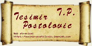 Tešimir Postolović vizit kartica